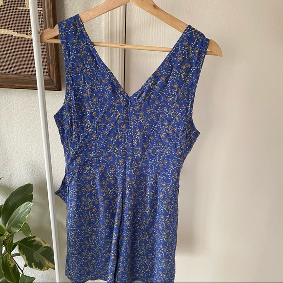 NEW✨Chelsea & Violet • Blue Floral Romper - Picture 2 of 7